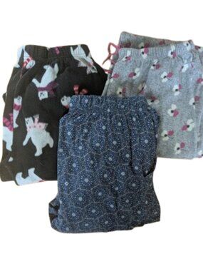 Lot of 3 Pajama Pants Size Small